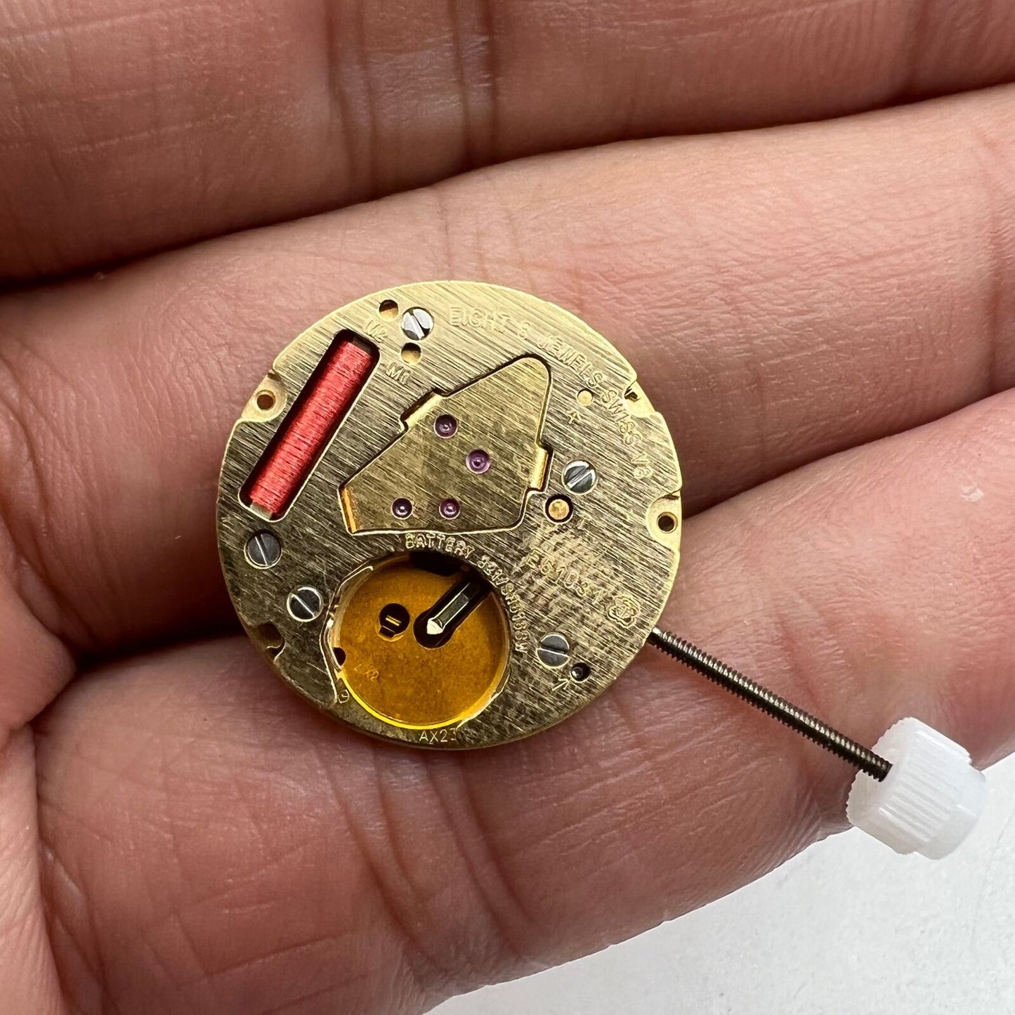 ETA E61.031 quartz watch movement with 2 hands, Swiss precision for accurate timekeeping accessories.