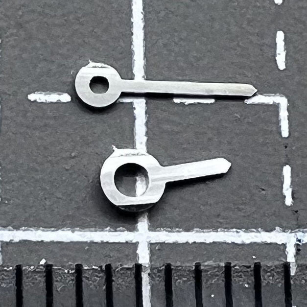 2 Sets Pack Silberfarbene Zeiger Uhrzeiger für Ronda 751 Quarzwerk P1 H6 NO1