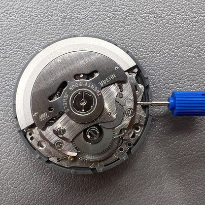 Automatik Uhrwerk Seiko NH34 GMT Mechanisch mit Sekundenstopp und rotem Rad