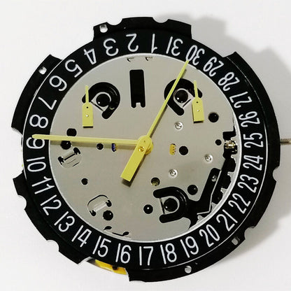 ETA G10.212 Swiss quartz watch movement with 3 hands and date window at 6 o'clock.