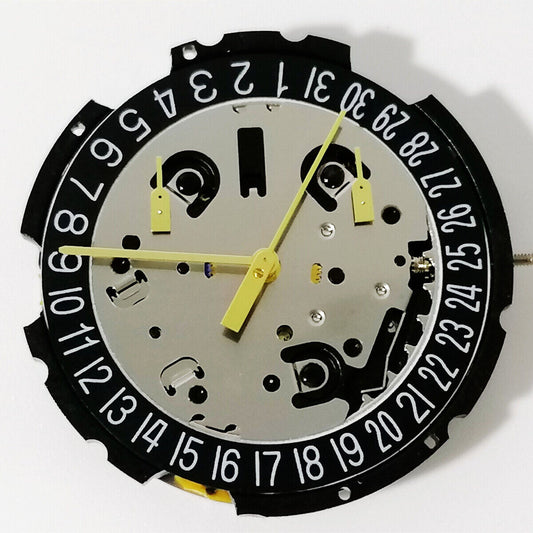 ETA G10.212 Swiss quartz watch movement with 3 hands and date window at 6 o'clock.