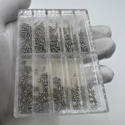 10 Größen Edelstahl Uhrenschrauben Brillen Sonnenbrille Elektronik Uhr Reparatur