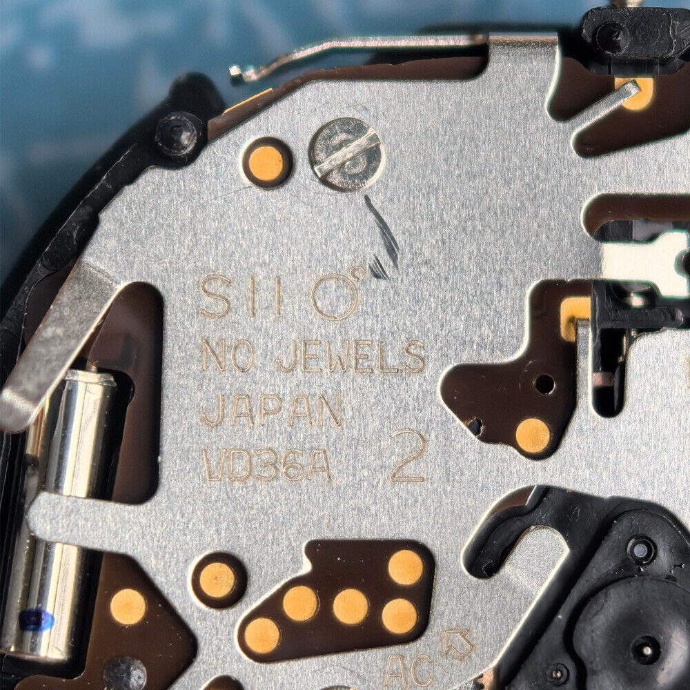 Hattori Epson VD36A quartz watch movement, Japan-made replacement for precise timekeeping