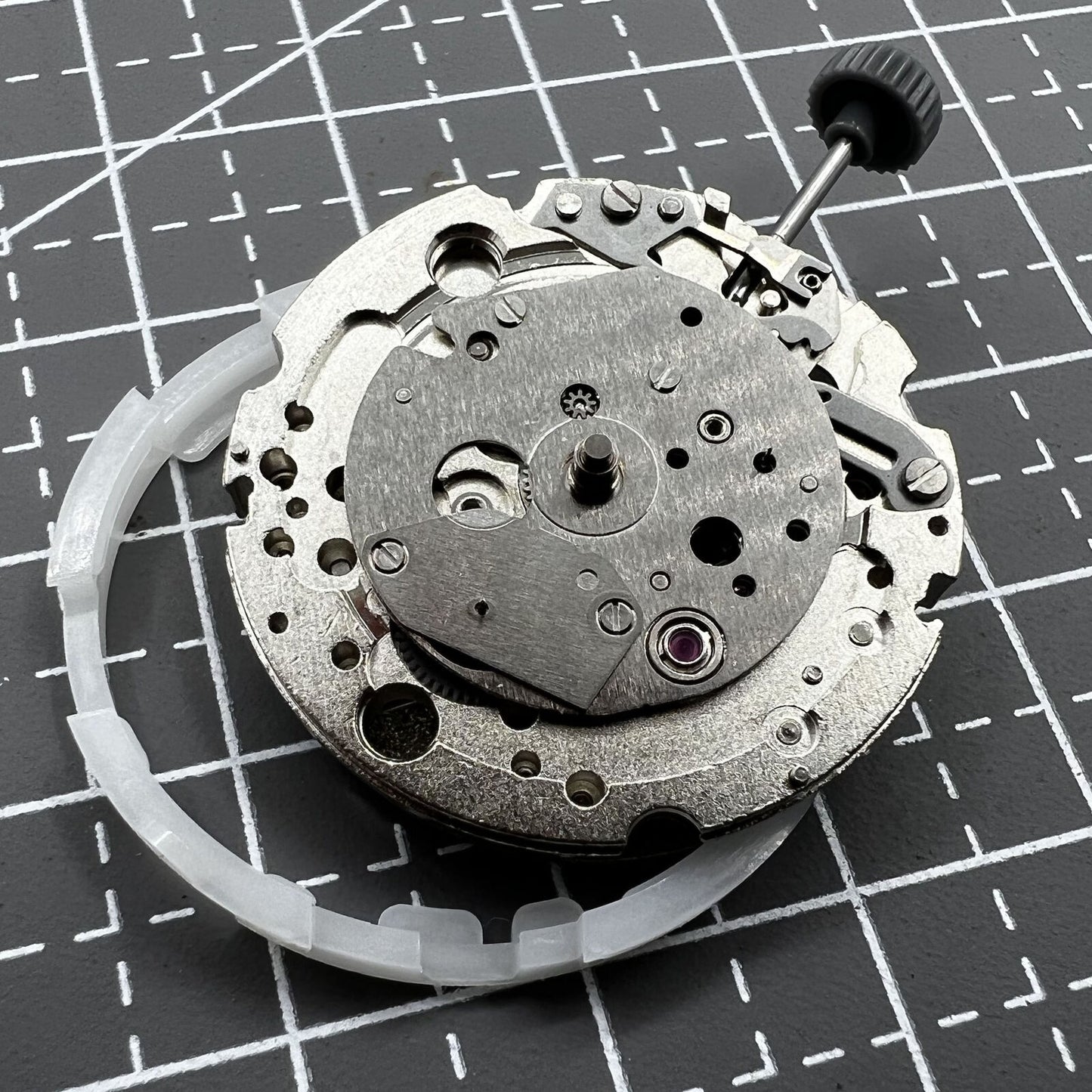 Miyota 8245 silver automatic mechanical movement by Citizen, crafted in Japan for precise watch accessory performance.