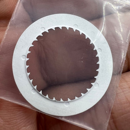 Disk date wheel featuring blue luminous markers and white font on black background, compatible with NH35 NH36 movements.