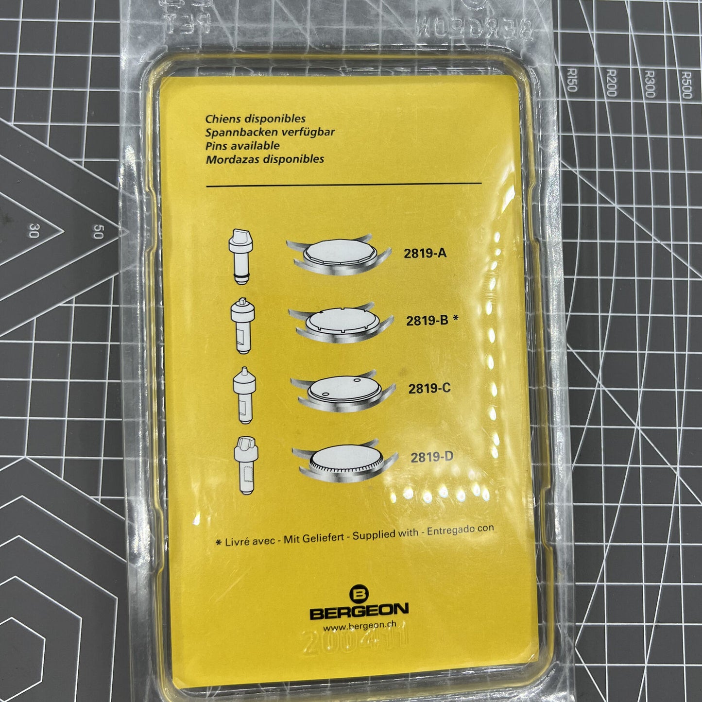 Swiss Bergeon 2819-MINI JAXA watch back case opener tool, precision repair up to 62mm cases.