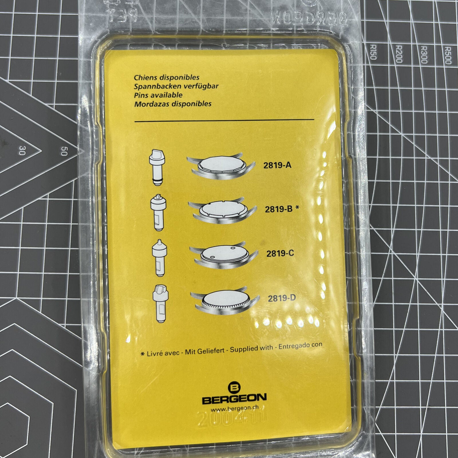 Swiss Bergeon 2819-MINI JAXA watch back case opener tool, precision repair up to 62mm cases.
