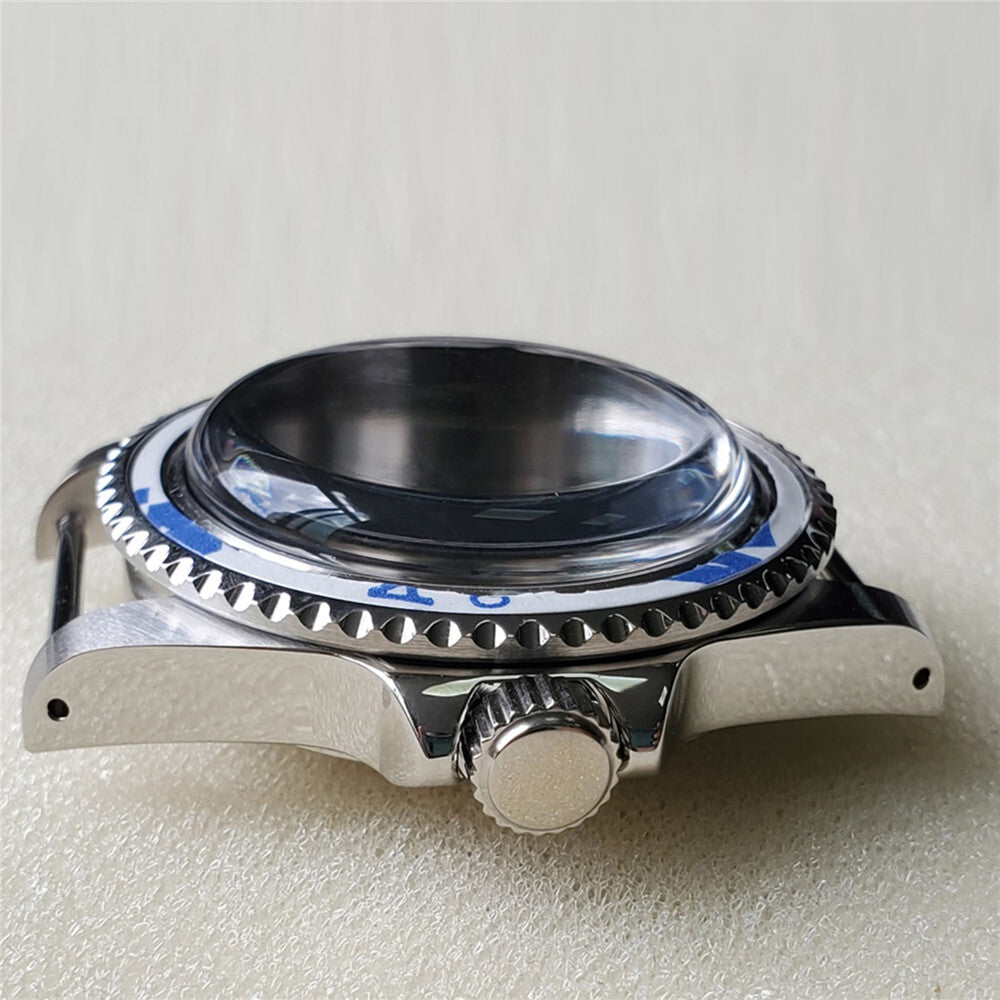 39.5MM stainless steel watch case with acrylic mirror for NH35/NH36 mechanical movements.