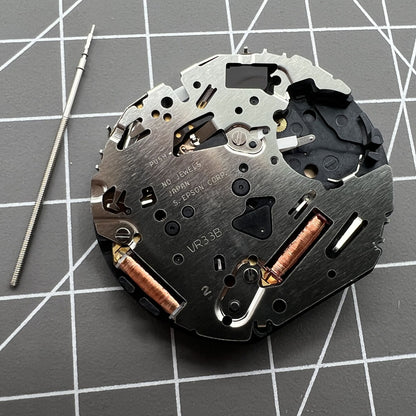 Hattori Epson TMI Japan VR33B quartz watch movement for accurate watch accessory repairs.