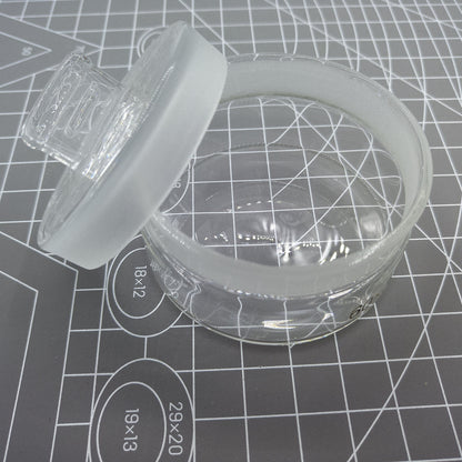 Benzine Oil Cup 60x30mm for Glass Cylinder, dust-free design, ideal for Petri dish washing.