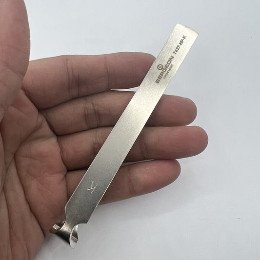 Bergeon 7427-NP-K precision cutting tweezers for fine watch coils and springs, ideal for watchmakers.