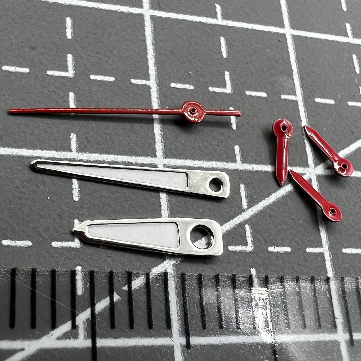 13mm Pointed Red Second Hand Watch Hands Set for Miyota OS10 OS20 OS60 OS80