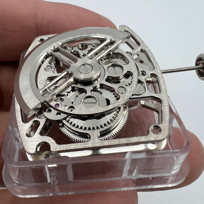 Asiatisches HZ1C01A Silbernes, tonnenförmiges, automatisches mechanisches Uhrwerk