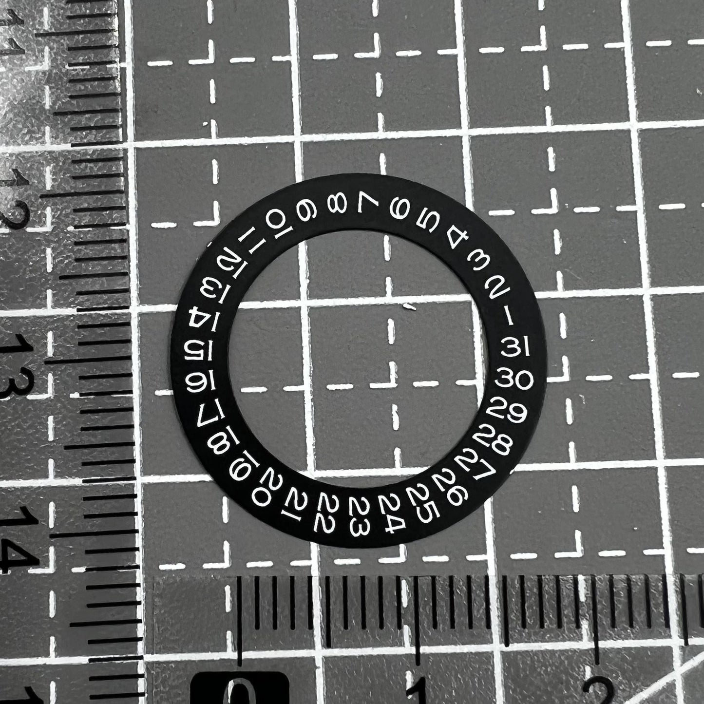 Datumsrad Overlay Weiß für ETA2824 2836 Werk Miyota 8215 8200 Datum bei 3 Uhr