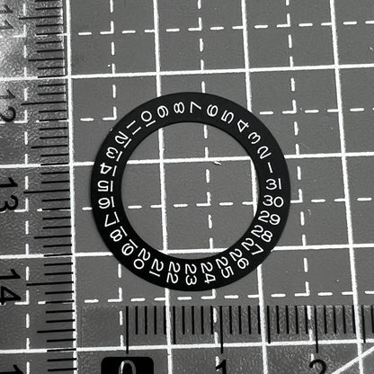 Datumsrad Overlay Weiß für ETA2824 2836 Werk Miyota 8215 8200 Datum bei 3 Uhr