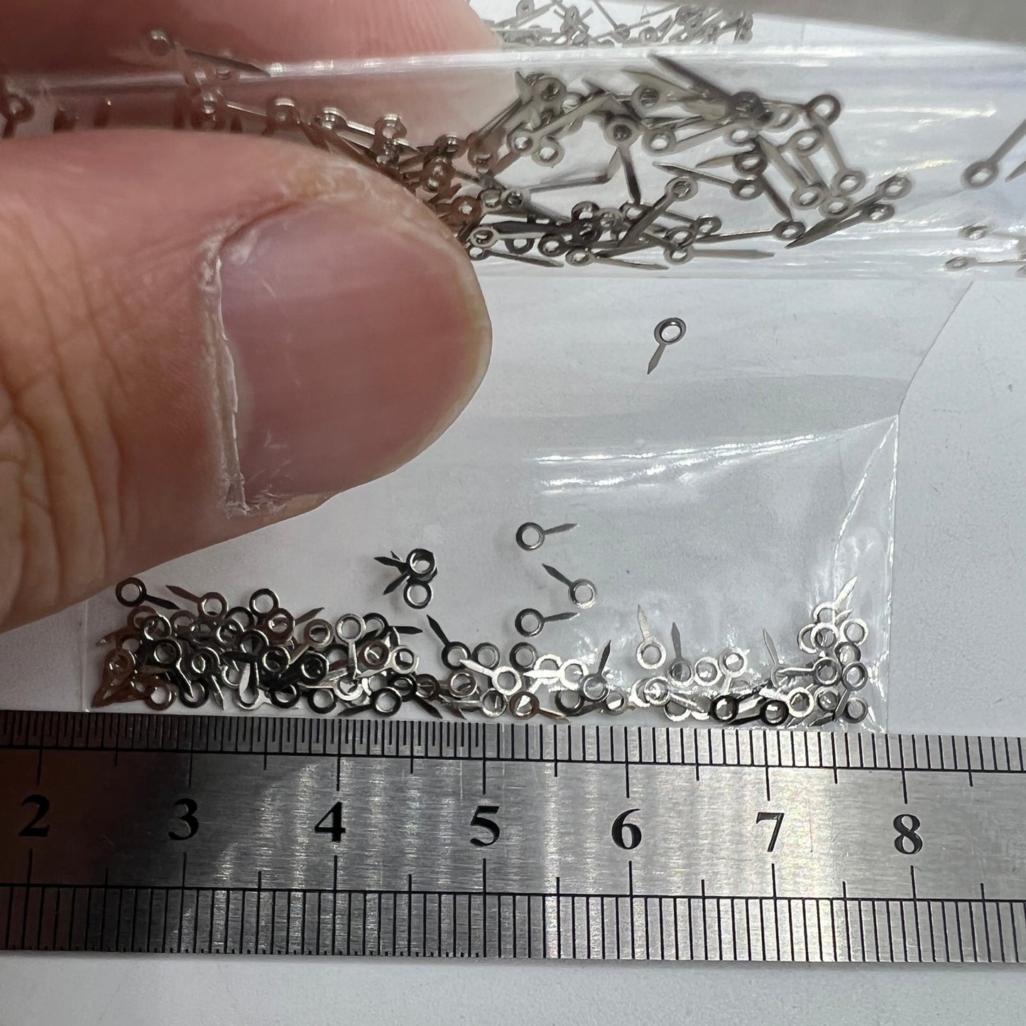 Lot de 100 aiguilles de seconde de 5 mm argentées pour mouvement à quartz Miyota 2035 