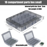 Plastic Container Box for Tools Case Screw Jewelry PartsTransparent Storage