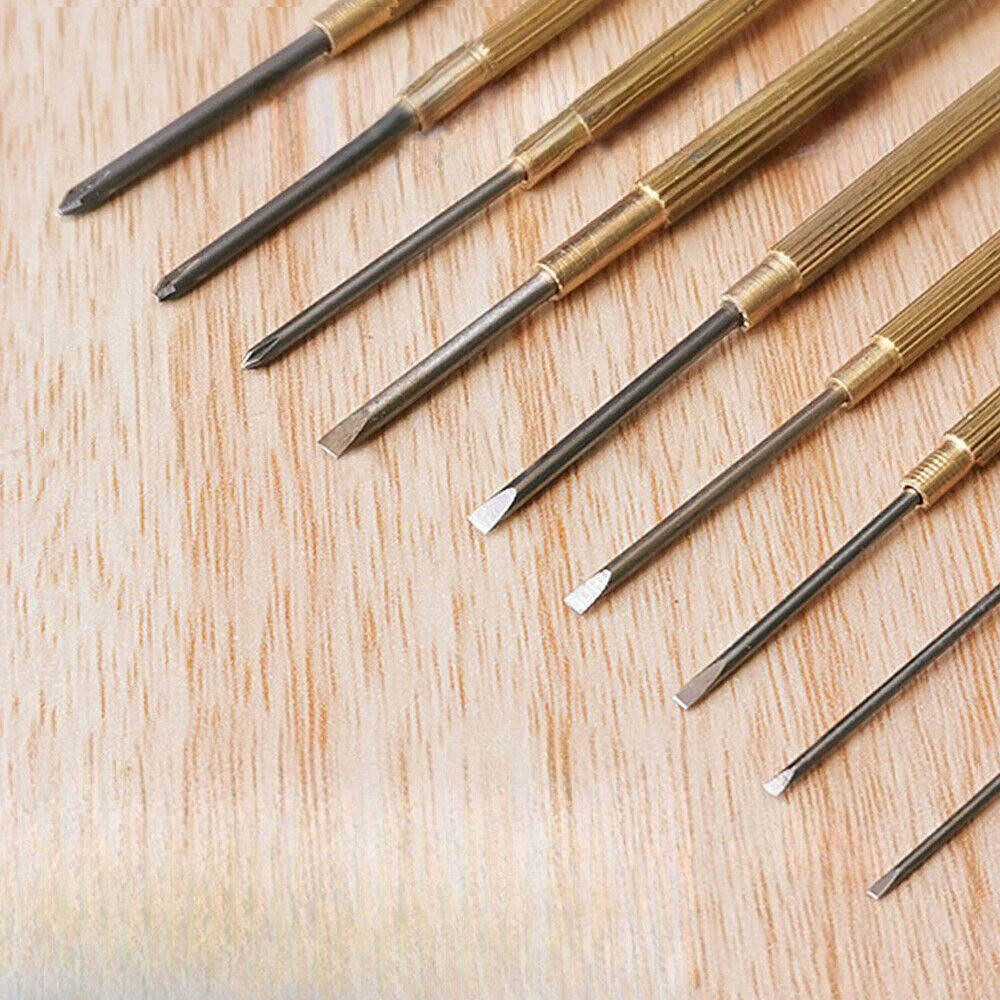 China Made 9pcs 0.8-1.8mm Steel Watch Repair Screwdriver Set Watch Repair Tool