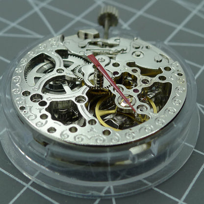 TY2807 skeleton automatic mechanical watch movement, T16 replacement part for precise timekeeping