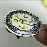 Replace ISA8171 Swiss Silver ISA 8161 Quartz Movement Date@6 Black Disk 6 Hands