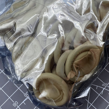 Bergeon 6886-SP-L-144 Gummi-Fingerschutz-Fingerhut-Cots, 144 Stück 