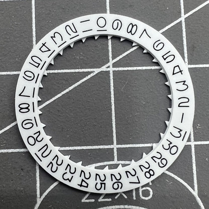 Disque de date blanc, roue de police numérique vintage, roue de date pour mouvement Miyota 8215 