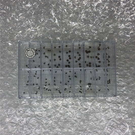 1. High End S/S Mini Screw for Watch Case Back, Straight Line Head, 180PCS, Multiple Sizes