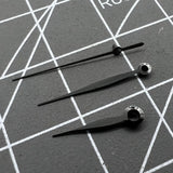 11x16x16mm Polished Black Leave Shape Watch Hands Set for LB06 Movement