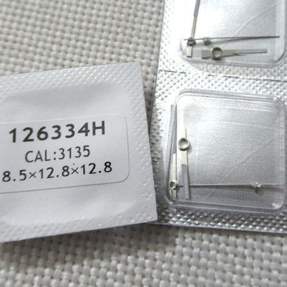 Luminous hour, minute, second hands set for 3135 watch movement, improving dial visibility