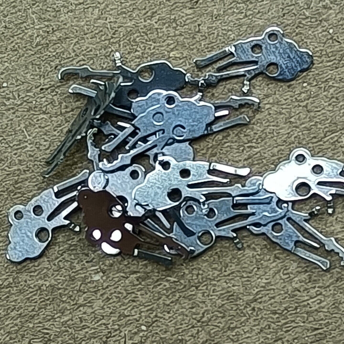 Setting lever jumper for ETA 2671 watch movement, durable replacement part for precise time adjustment.