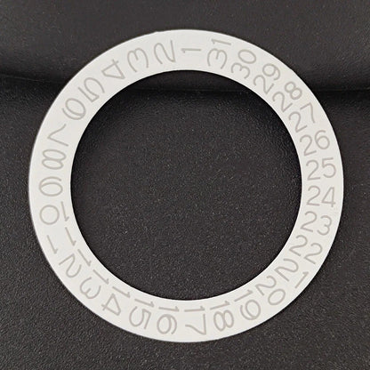 White Background Black/grey Character Date Disk Date Wheel Overlay for NH35 NH36