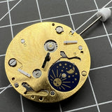 ISA 9231 Quartz Movement Star Moon Phase At 6 Swiss Made Movement