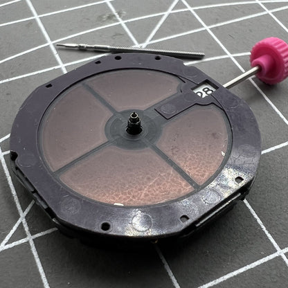 Citizen Eco-Drive E168M quartz watch movement featuring 3 hands and date display at 3 o'clock.