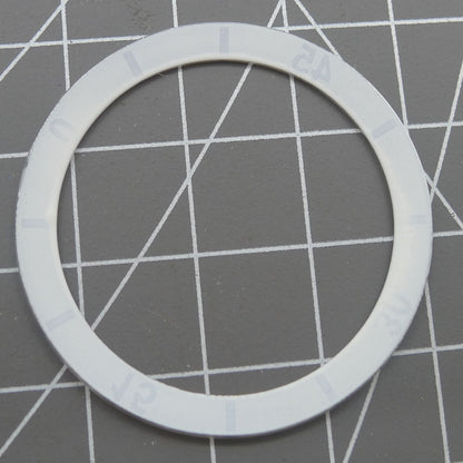Lunette de montre en céramique blanche avec chiffres de 36 mm pour hommes et femmes