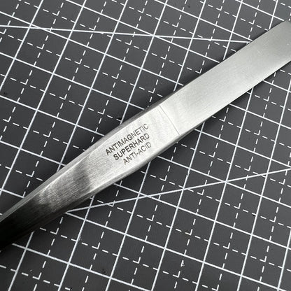 ST16 Antimagnetic Tweezer, superhard stainless steel for precise watch accessory handling.