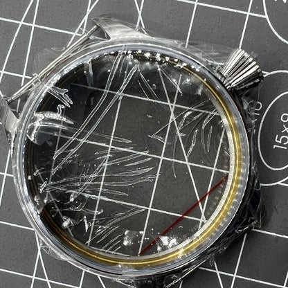 44mm Edelstahlgehäuse für Uhr ETA 6497 oder Seagull ST3600 ST3621 6498 Modell