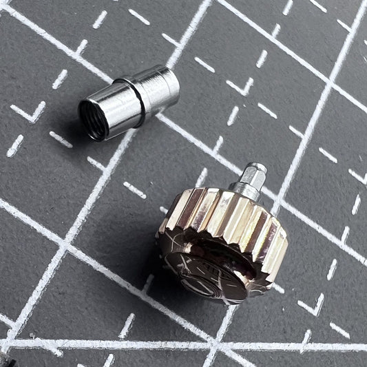 6.0mm Roségoldene Uhrenkrone mit Rohr passend für OMEGA Seamaster 300