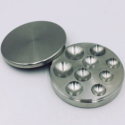 Edelstahl-Uhrenöl-Benzinbecher 54 mm mit auslaufsicherer Abdeckung Uhrmacherwerkzeug