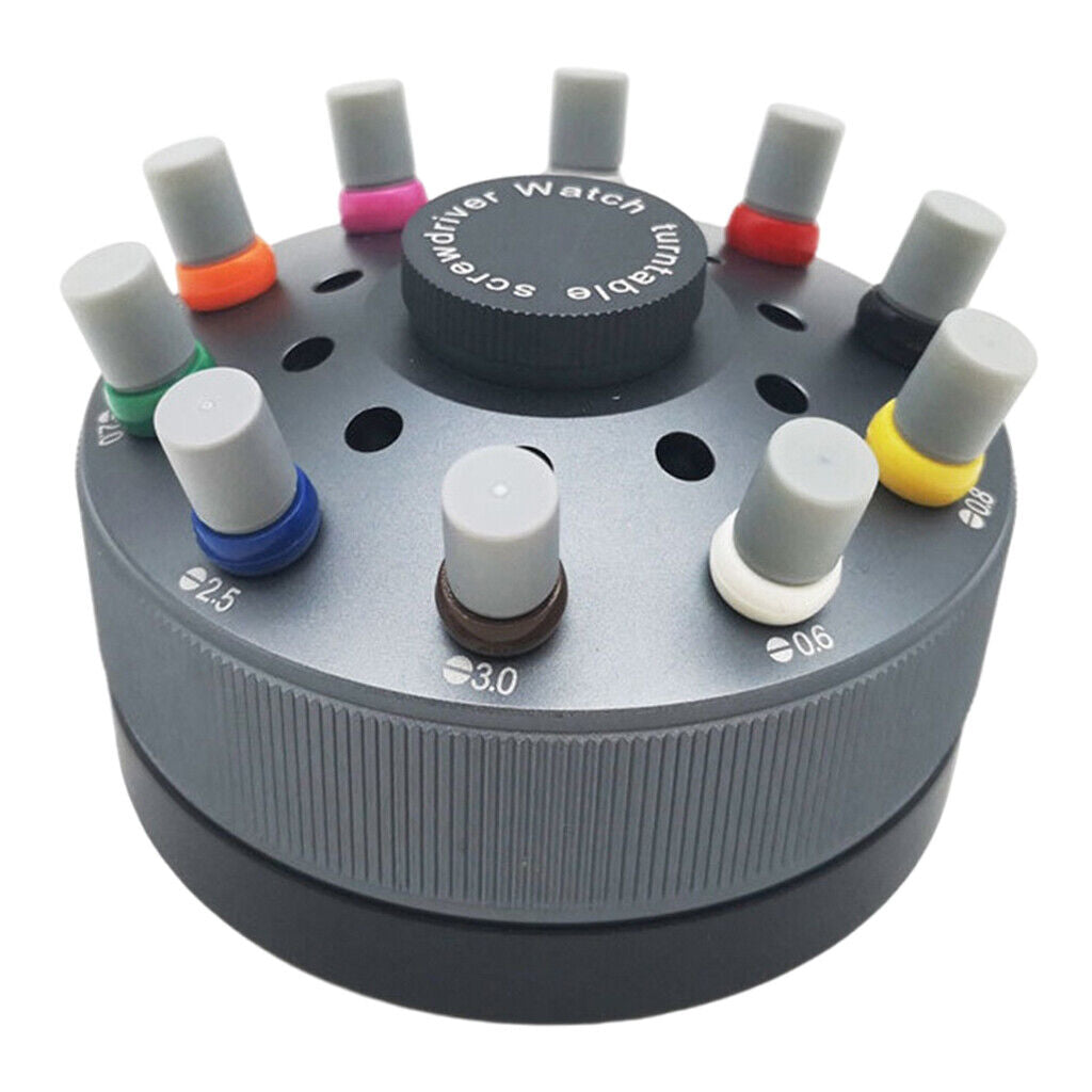 China Made 30081-S10 watchmaker screwdriver with rotating stand for precise watch repairs by China Made.