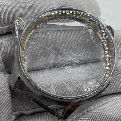 44mm stainless steel watch case for ETA 6497/6498 & Seagull ST3600/ST3621 movements, durable and precise.