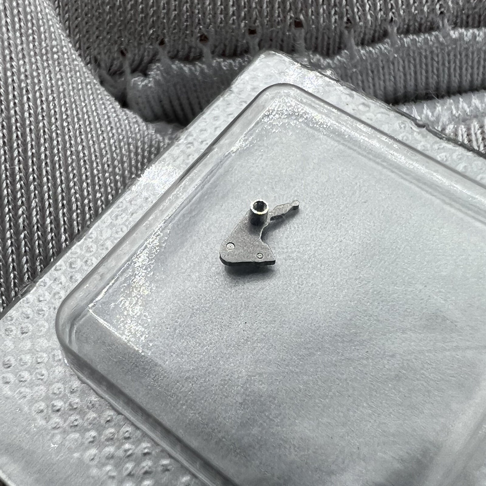 Swiss Made Omega 3303 3313 watch setting lever, precision-crafted for smooth, accurate movement operation.