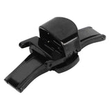 Black Watch Strap Buckle Watch Clasp Stainless Steel Double Push Button