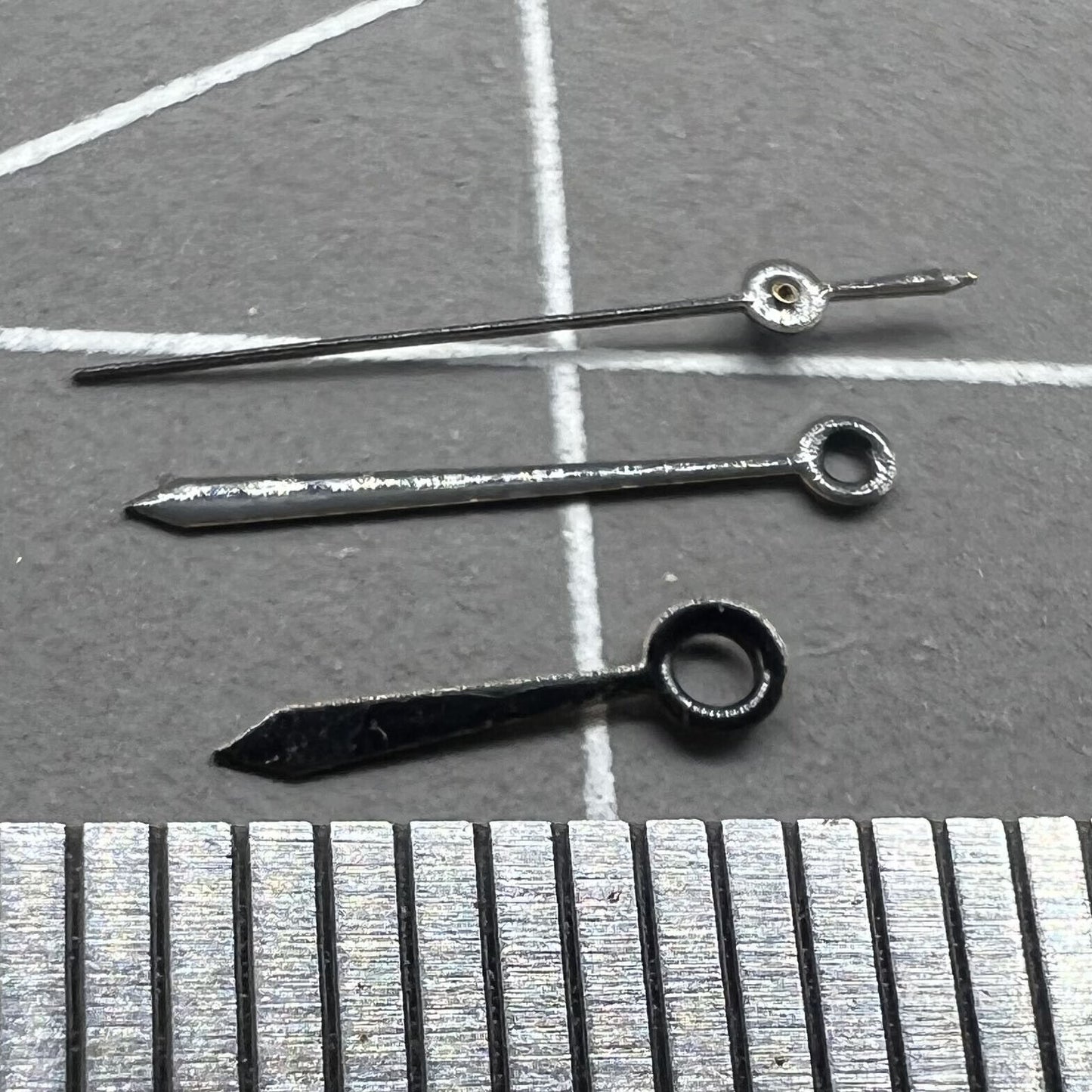 Black set of watch hands for Miyota 2035 movement, sizes 14mm, 11mm, 8mm, NO.1310