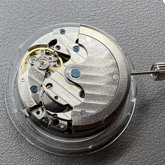 Tianjin Seagull TY2711 automatic movement showcasing precise mechanical watch parts and craftsmanship.