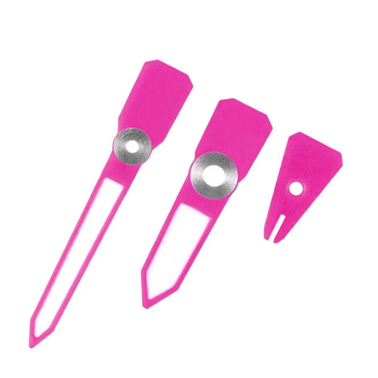 C3 Luminous Enamel Rose Red watch hands for Casioak GA2100 GAB2110, enhancing visibility and style