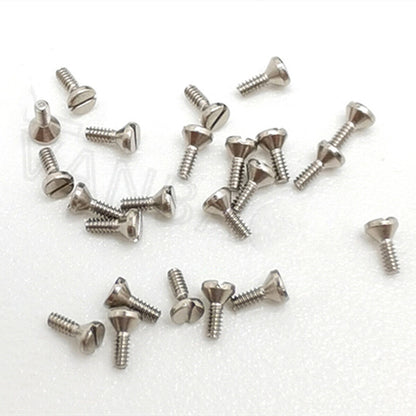 Watch case cushion mount screws for Miyota 8215 8200 movement, durable replacement parts.
