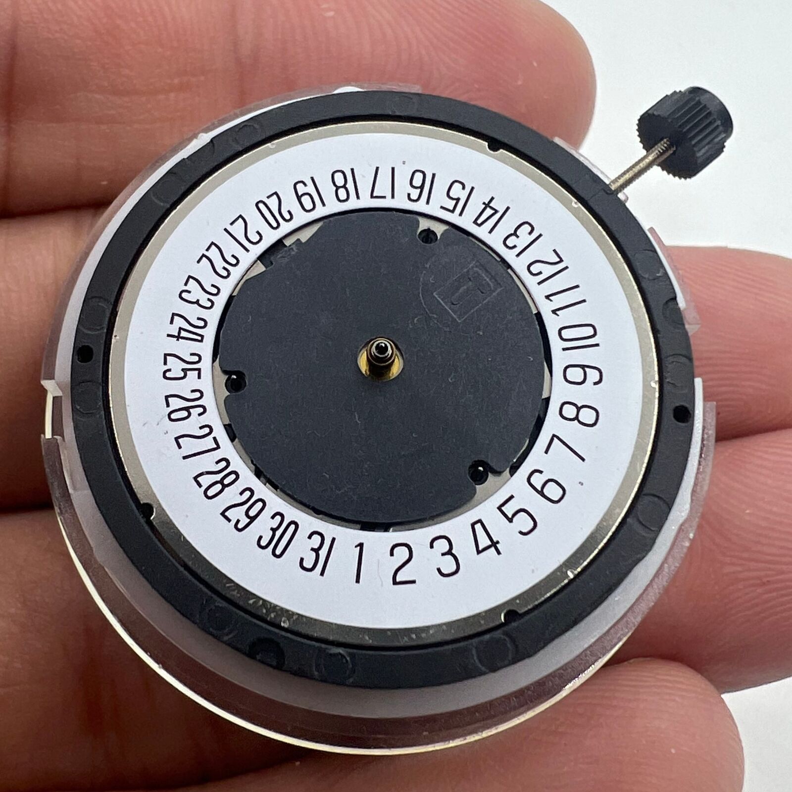 V8 ETA G10.711 quartz watch movement with multifunctional date at 6, Swiss made quality.