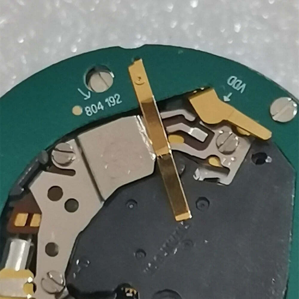 Swiss ETA804.192 Quartz watch movement with date display at 6 o'clock for precise timekeeping