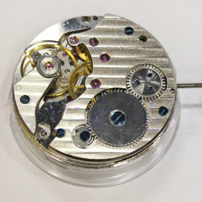 China Made 6498-1 mechanical watch movement with 2 hands and small second at 6 o'clock, precise and durable.