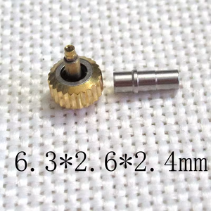 Golden NO Screwed Watch Crown Generic for Seamaster 300 Watch Cases 231.20